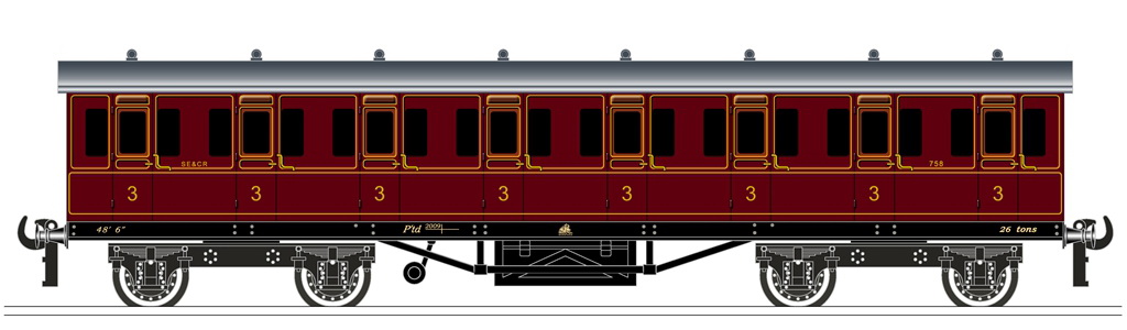 SECR - 3rd Class 758